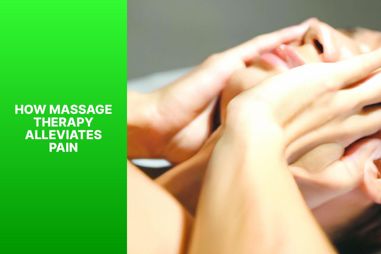 massage therapy pain