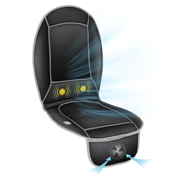 Cooling Car Seat Cushion with Lower Back Massage