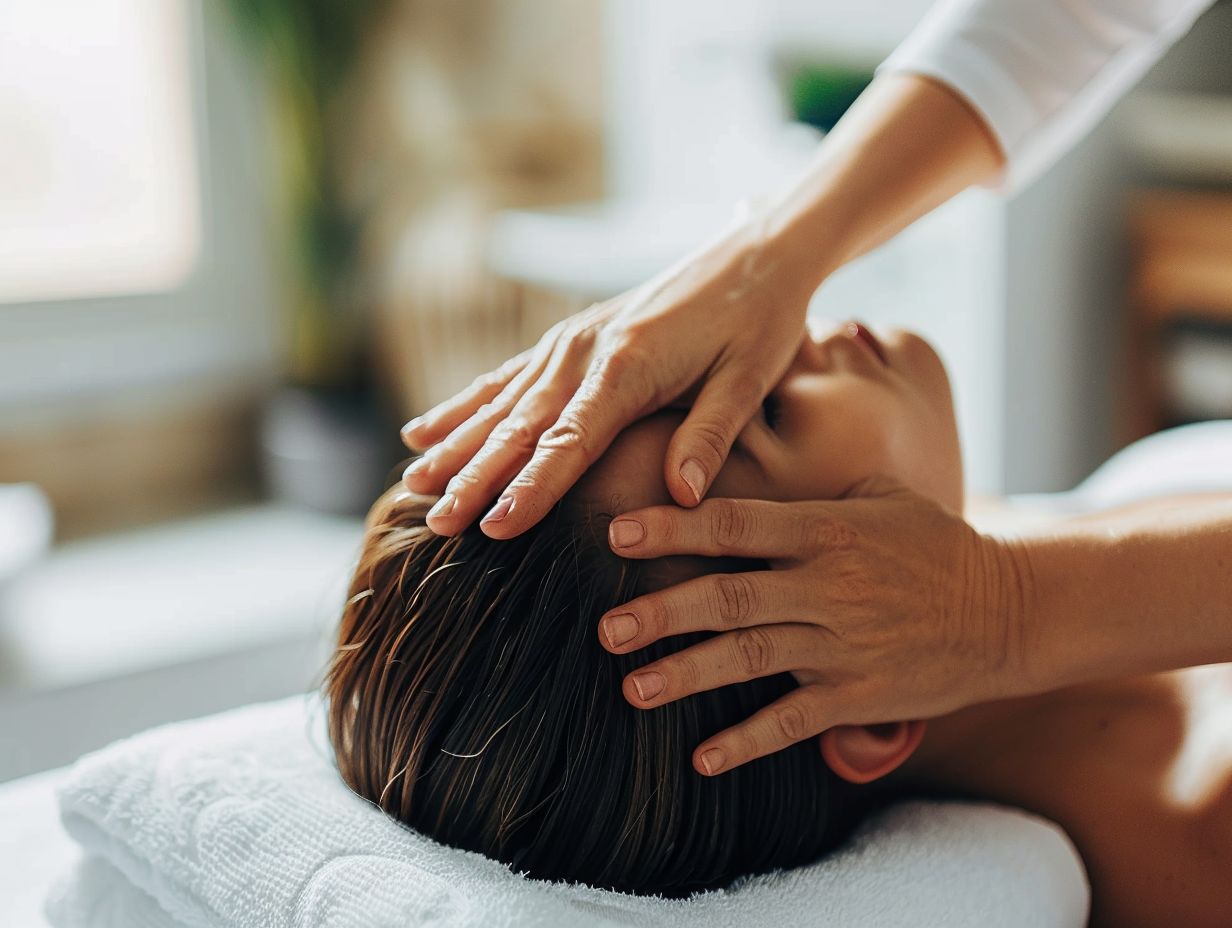 Massage techniques for headache relief
