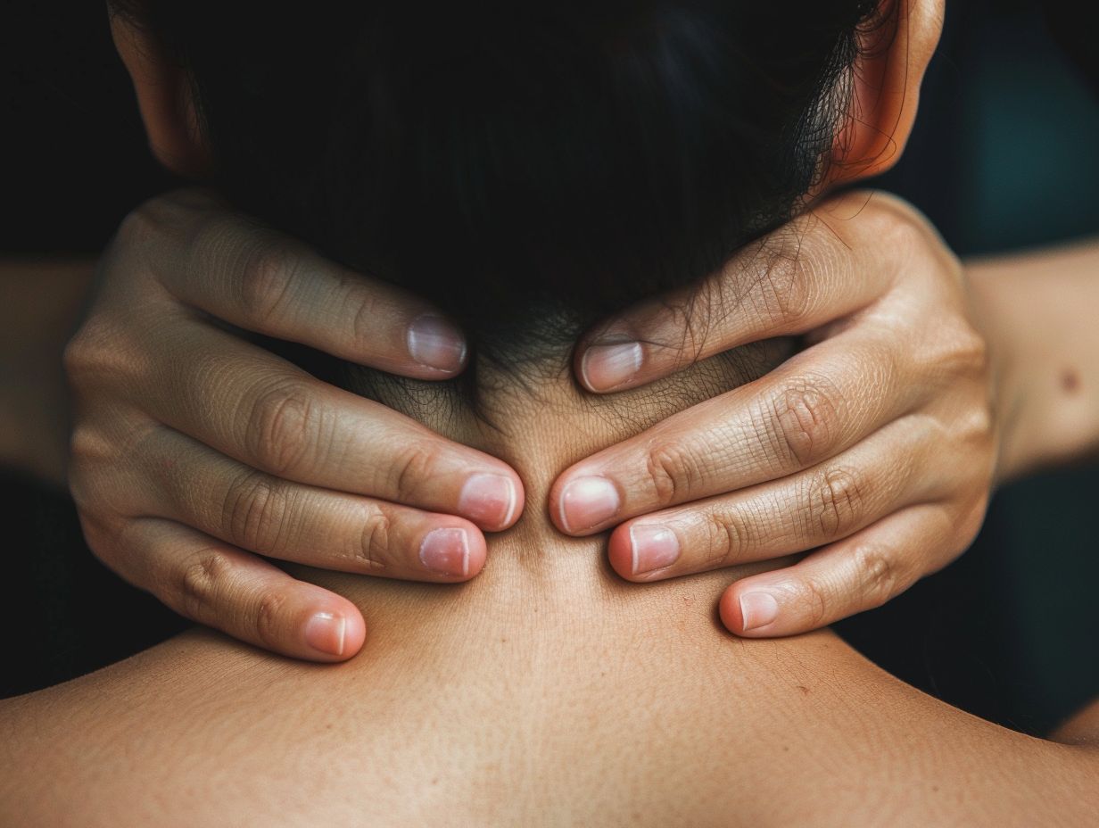 Self-massage techniques for neck pain